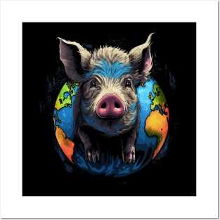 Pot-Bellied Pig Earth Day Posters and Art